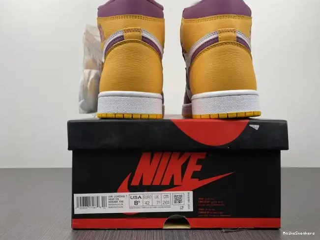 MaikeSneakers 555088-706 Jordan Air High 1 OG Brotherhood 0529